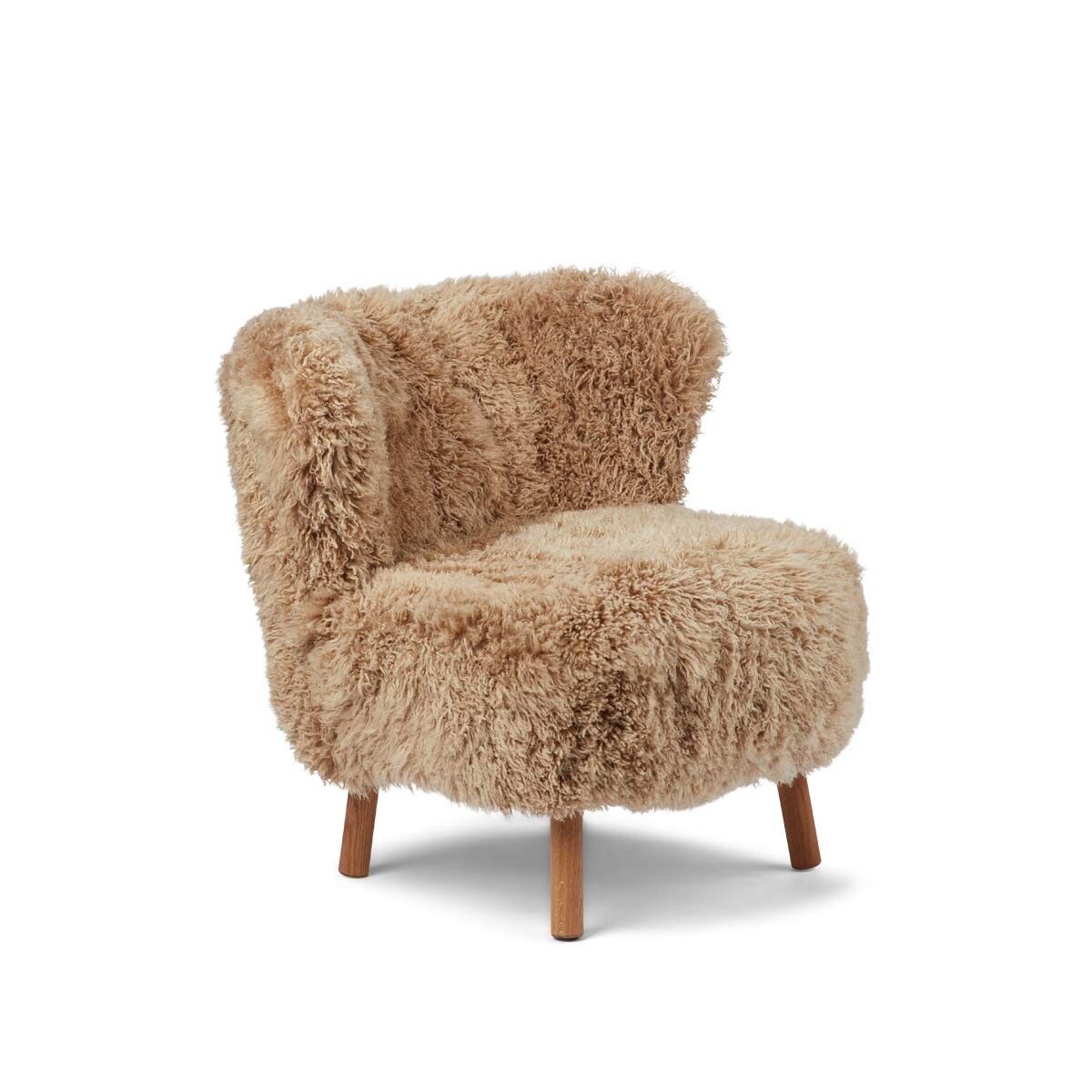 Emil Lounge Chair | Lång lugg Honung