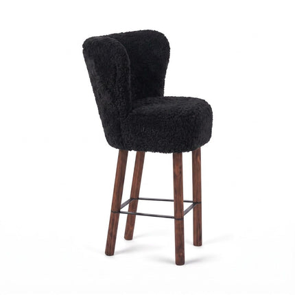 Emilia Barstol | Kort lugg | 57x47x106 cm Svart