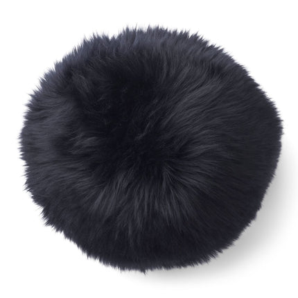 Angelite kudde | Lång lugg | Nya Zeeland | Ø25/30/35 cm Svart