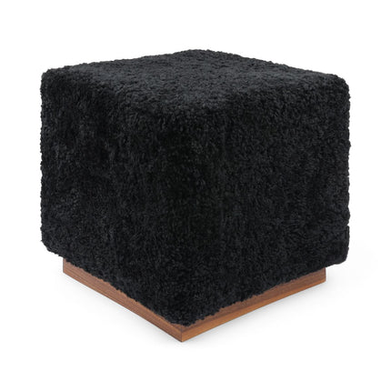 Fotpall/Sittpuff Benjamin | Polstrad Svart