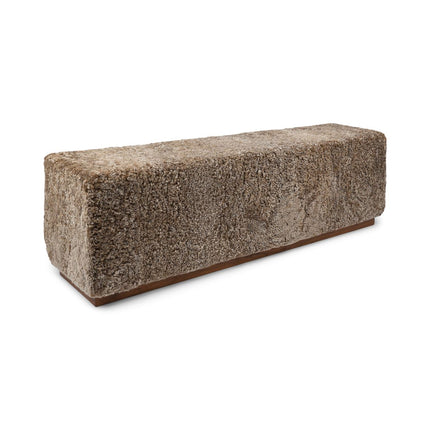 Benjamin Bänk | Kort lugg | 160x44x52 cm Ljusbrun