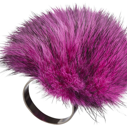 Pom Pom Ring Ljusrosa