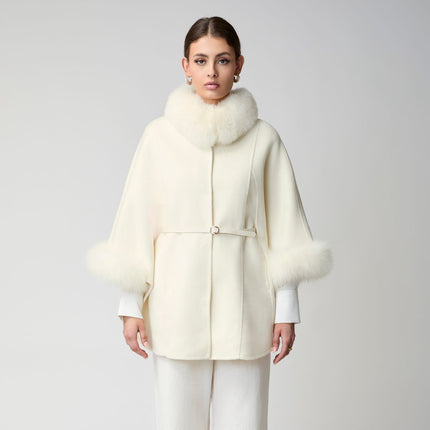 Lorraine Poncho Beige