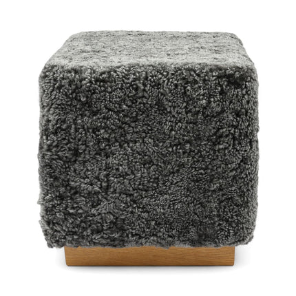 Fotpall/Sittpuff Benjamin | Polstrad Grå