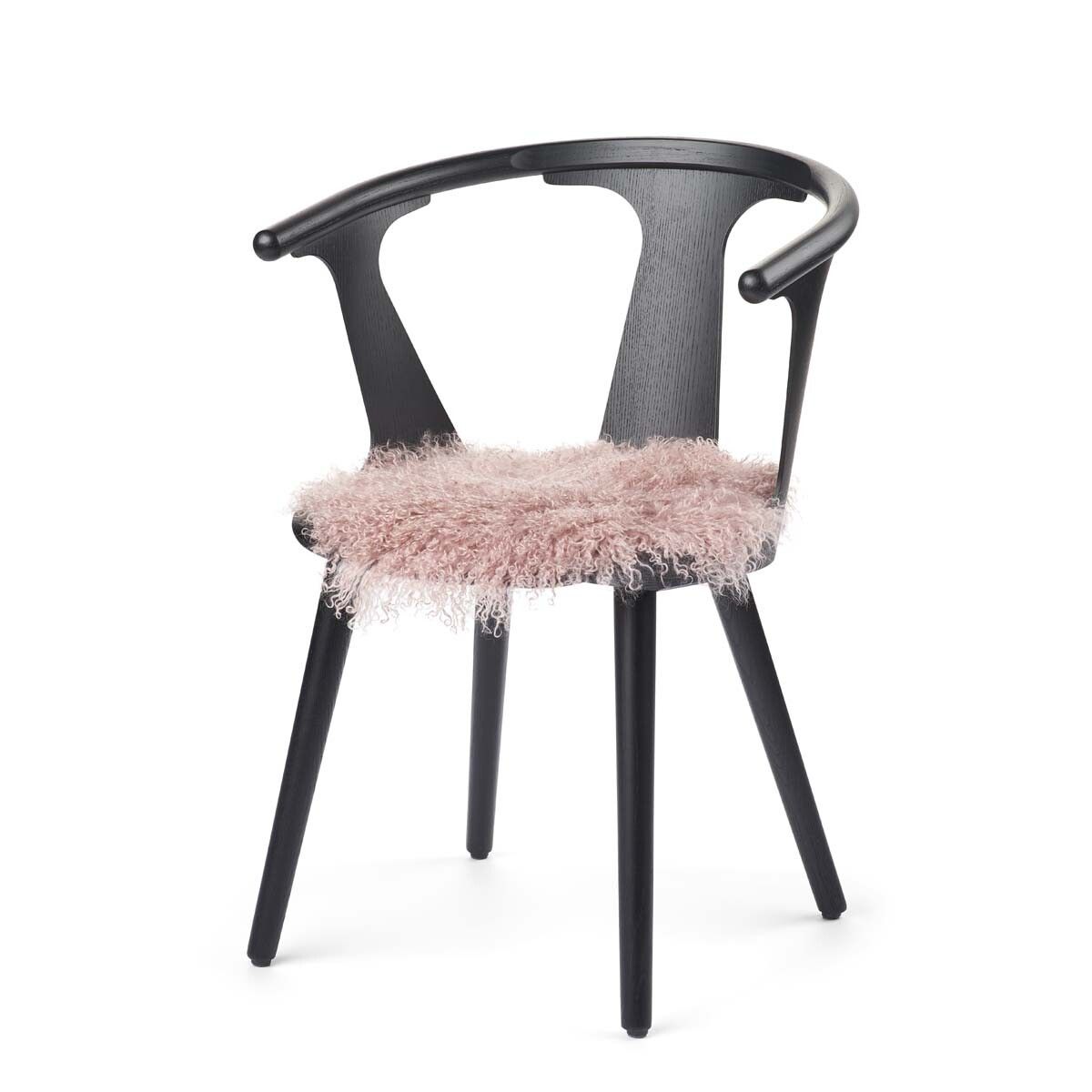 Stolsdyna | Lockig | Tibet | Ø38 cm Rosa