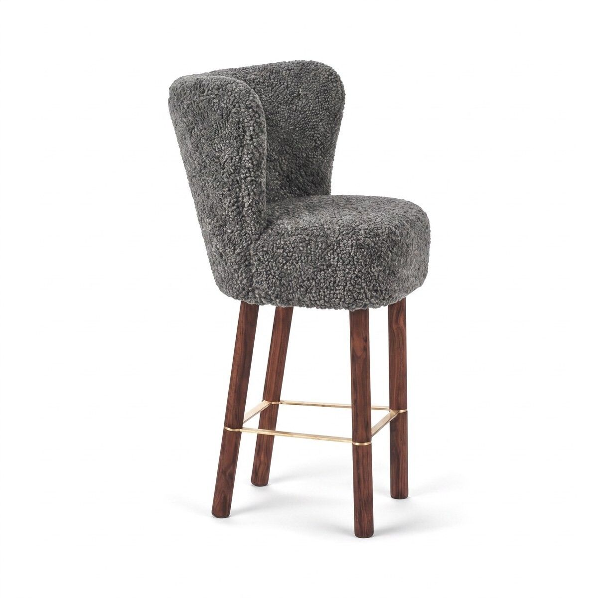 Emilia Barstol | Kort lugg | 57x47x106 cm Grå