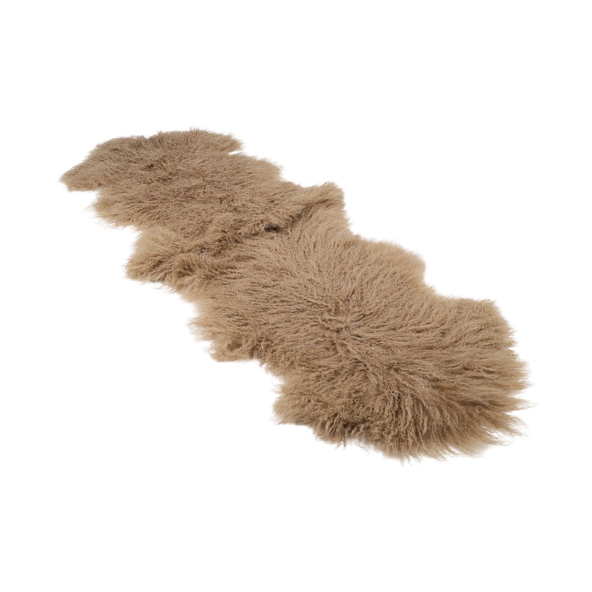 Dubbelt Lammskinn | Tibet | 150x55 cm Varm Sand