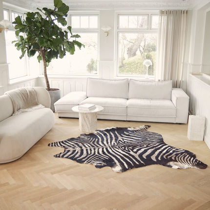 Koskinn Brasilien | Ca 220x170 cm | VINTAGE Zebra-look Brun/Vit