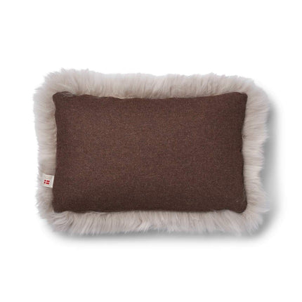 Classic Collection | Ullkudde | Lång lugg | 52x52 cm | 34x52 cm Brun / Dove