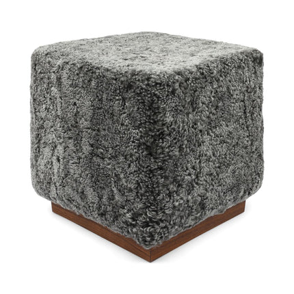 Fotpall/Sittpuff Benjamin | Polstrad Grå