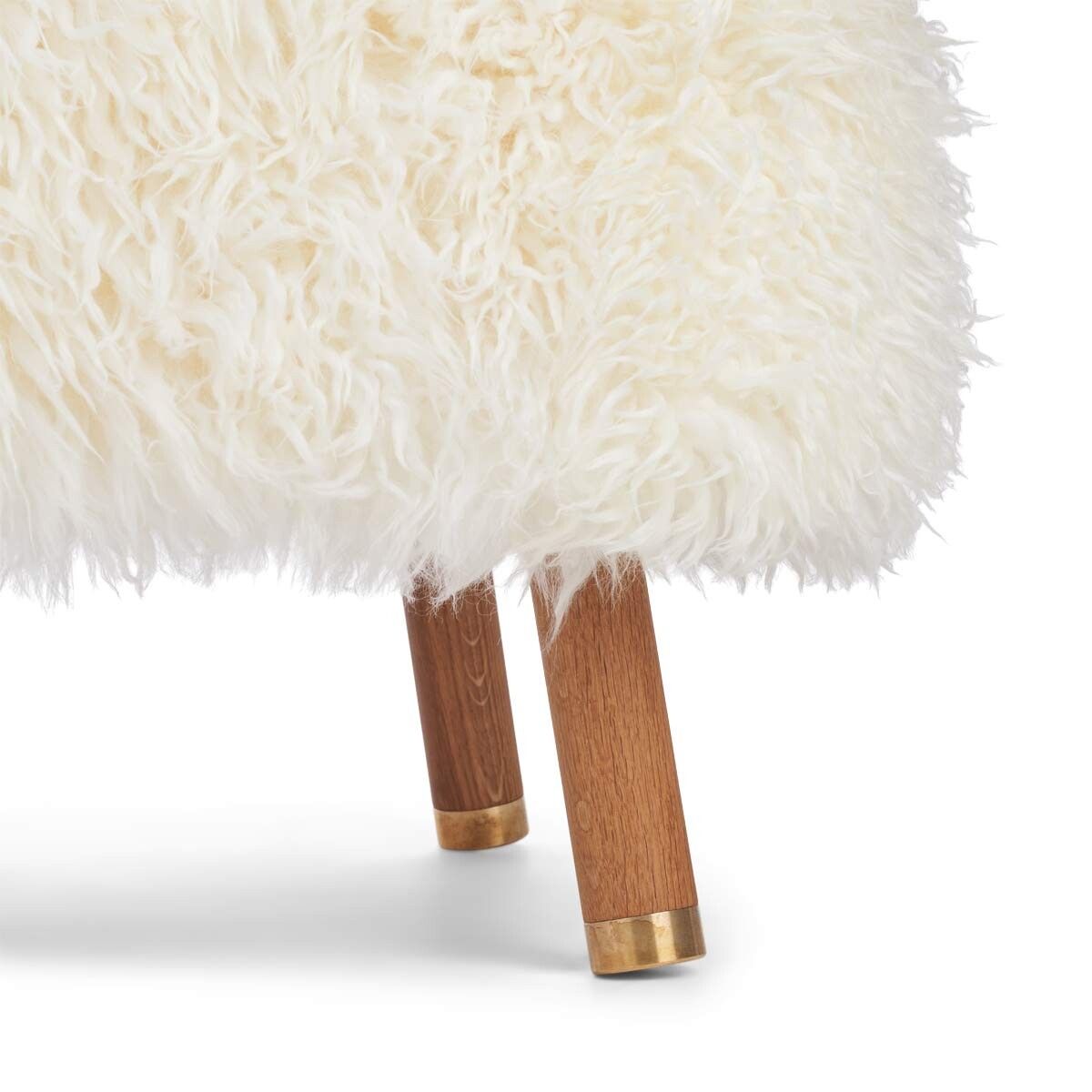 Emil Lounge Chair | Lång lugg Vit