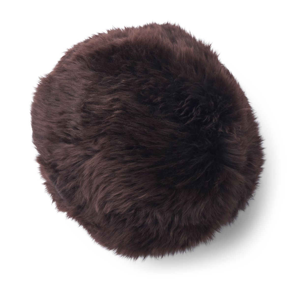 Angelite kudde | Lång lugg | Nya Zeeland | Ø25/30/35 cm Choklad
