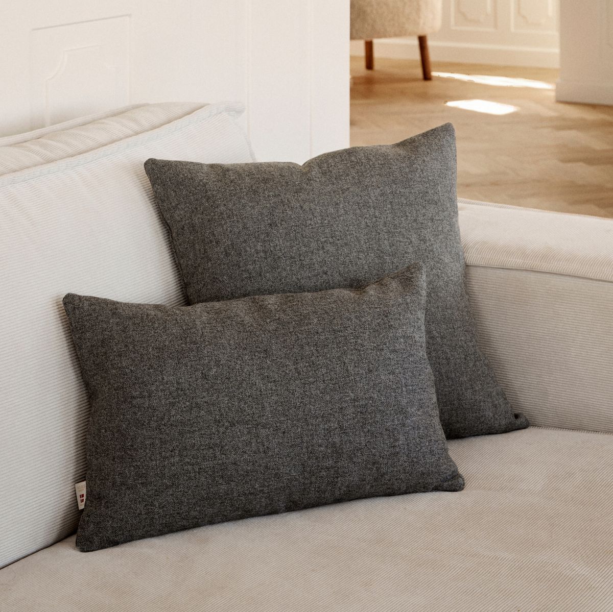 Classic Collection | Ullkudde | Dubbelsidig | 52x52 cm | 34x52 cm Beige