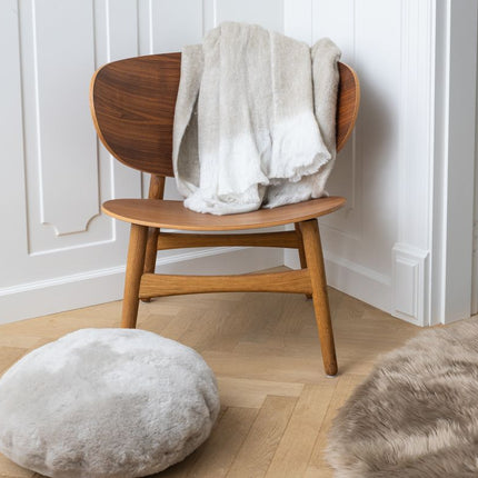 Fårskinnsmatta | Lång lugg | D180 | D250 cm Ljusbrun