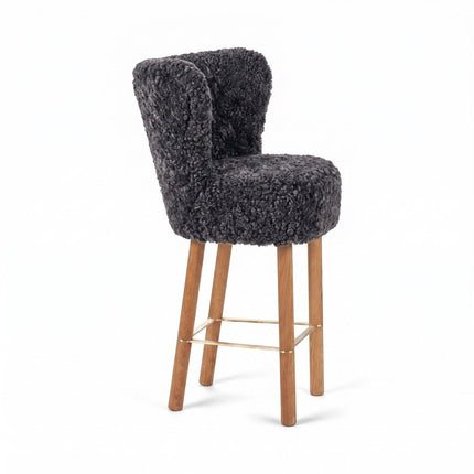 Emilia Barstol | Kort lugg | 57x47x106 cm Koksgrå