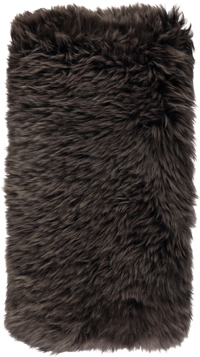 Fårskinnskudde | Lång lugg | 28x56 cm Valnöt