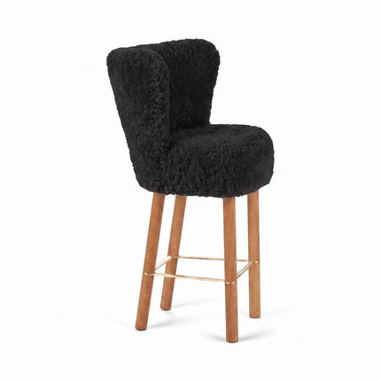 Emilia Barstol | Kort lugg | 57x47x106 cm Svart