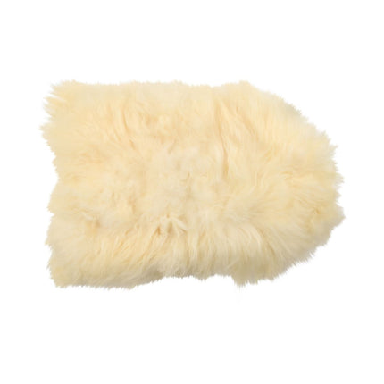 Isländsk Fårskinn | Lång lugg | 90x60 cm Beige / Vit