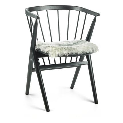 Stolsdyna | Kort lugg | Island | 40x40 cm Naturleg Grå