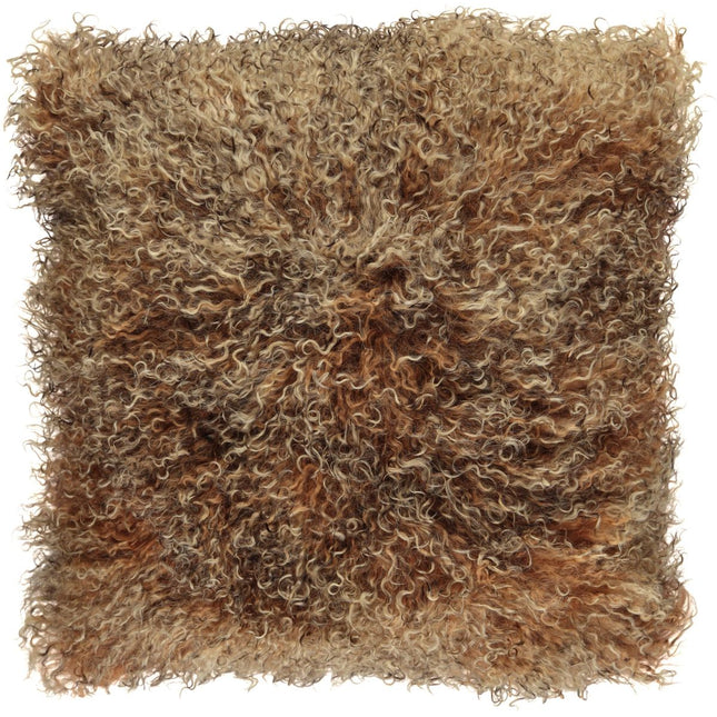Fårskinnskudde | Lockig | Dubbelsidig | Tibet | 40x40 cm