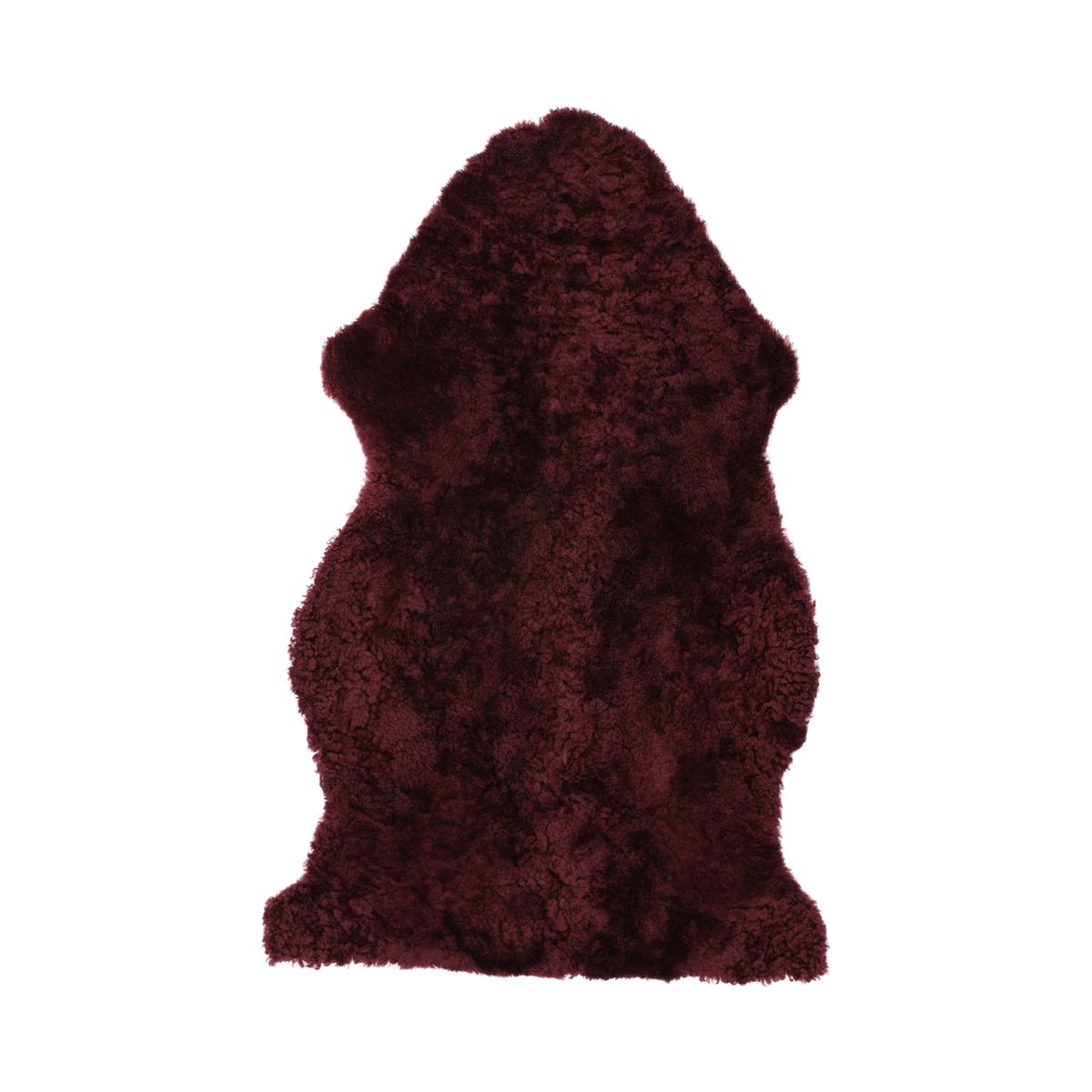 Fårskinn Premium | Kort lugg | 90x60 cm Vinröd