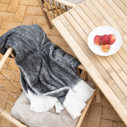 Stolsdyna | Fårskinn Mockasin | 45x45 cm Kastanj