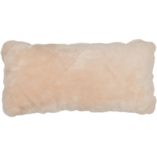 Fårskinnskudde | Mockasin | Dubbelsidig | 28x56 cm