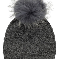 Samantha barnmössa | 100% Ull | Tvättbjörnspäls