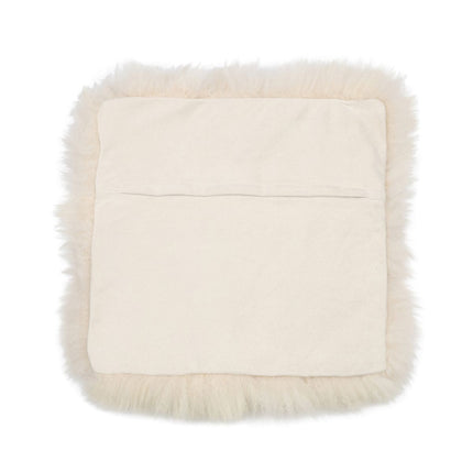 Fårskinnskudde | Lång ull | Utan fyllning | 50x50 cm Beige