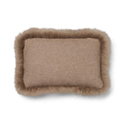 Classic Collection | Ullkudde | Lång lugg | Dubbelsidig | 52x52 cm | 34x52 cm Beige / Ljusbrun