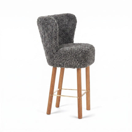 Emilia Barstol | Kort lugg | 57x47x106 cm Grå