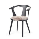 Stolsdyna | Fårskinn | Lång lugg | D38 cm Dove