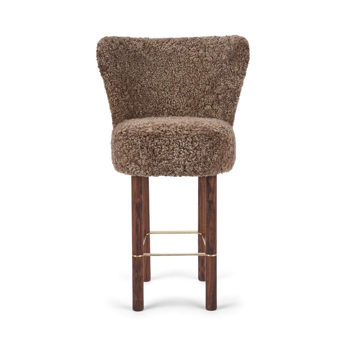 Emilia Barstol | Kort lugg | 57x47x106 cm Ljusbrun
