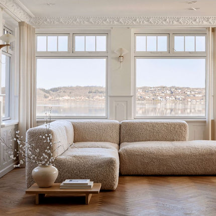Julian Modular Sofa | Corner, Middle and End Section | New Zealand Curly Pearl