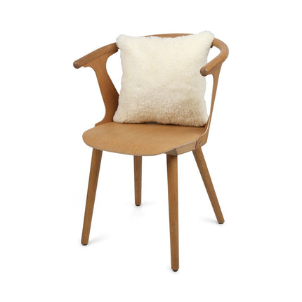 Fårskinnskudde | Kort lugg | Nya Zeeland | 40x40 cm Vit