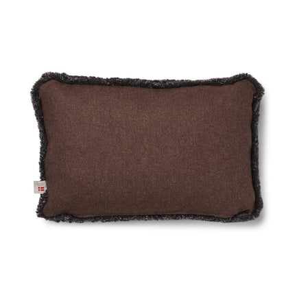 Short-Wool Sheepskin Cushion | 34x52 cm Brun/Cappuccino