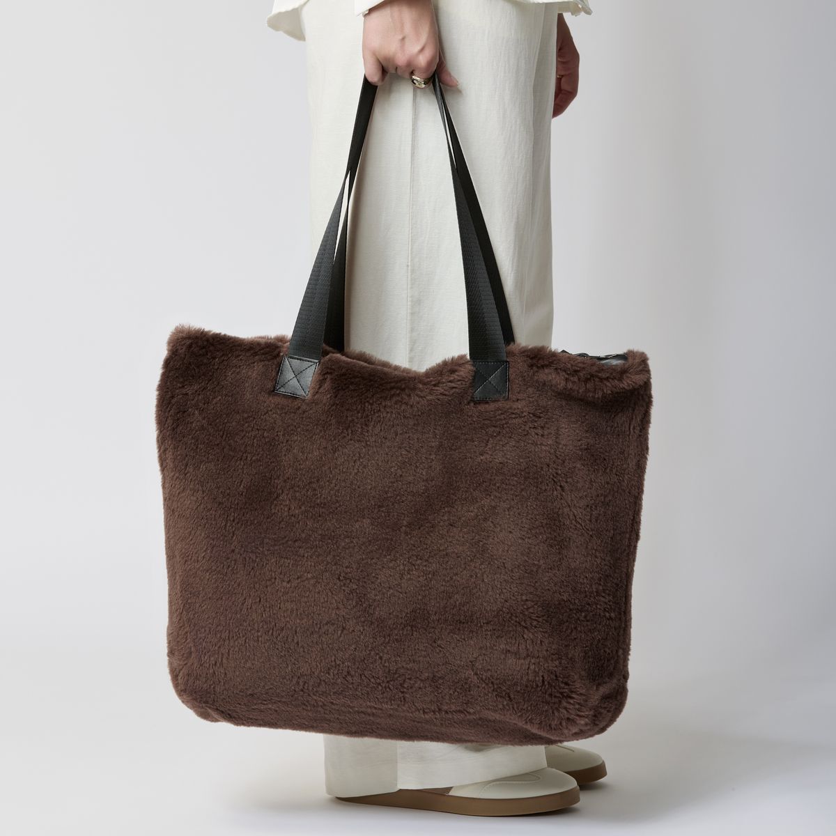 Norma Väska | Fårskinn  Beige