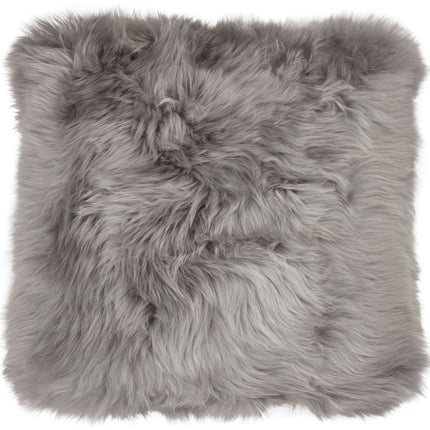 Fårskinnskudde | Lång lugg | Nya Zeeland | Läderbaksida | 50x50 cm