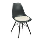 Stolsdyna | Fårskinn | Kort lugg | D38 cm Vit