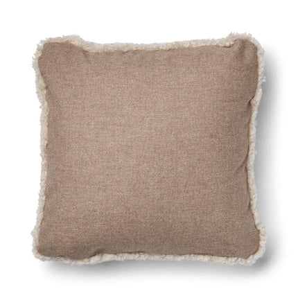 Short-Wool Sheepskin Cushion | 52x52 cm Beige/Pärla