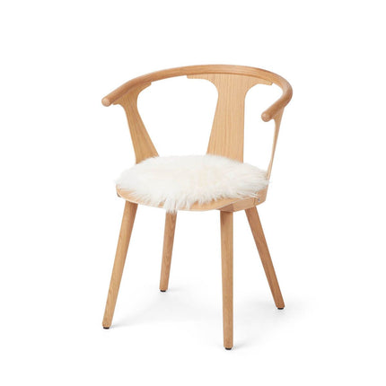 Stolsdyna 2-pack | Fårskinn | Lång lugg | D35 cm