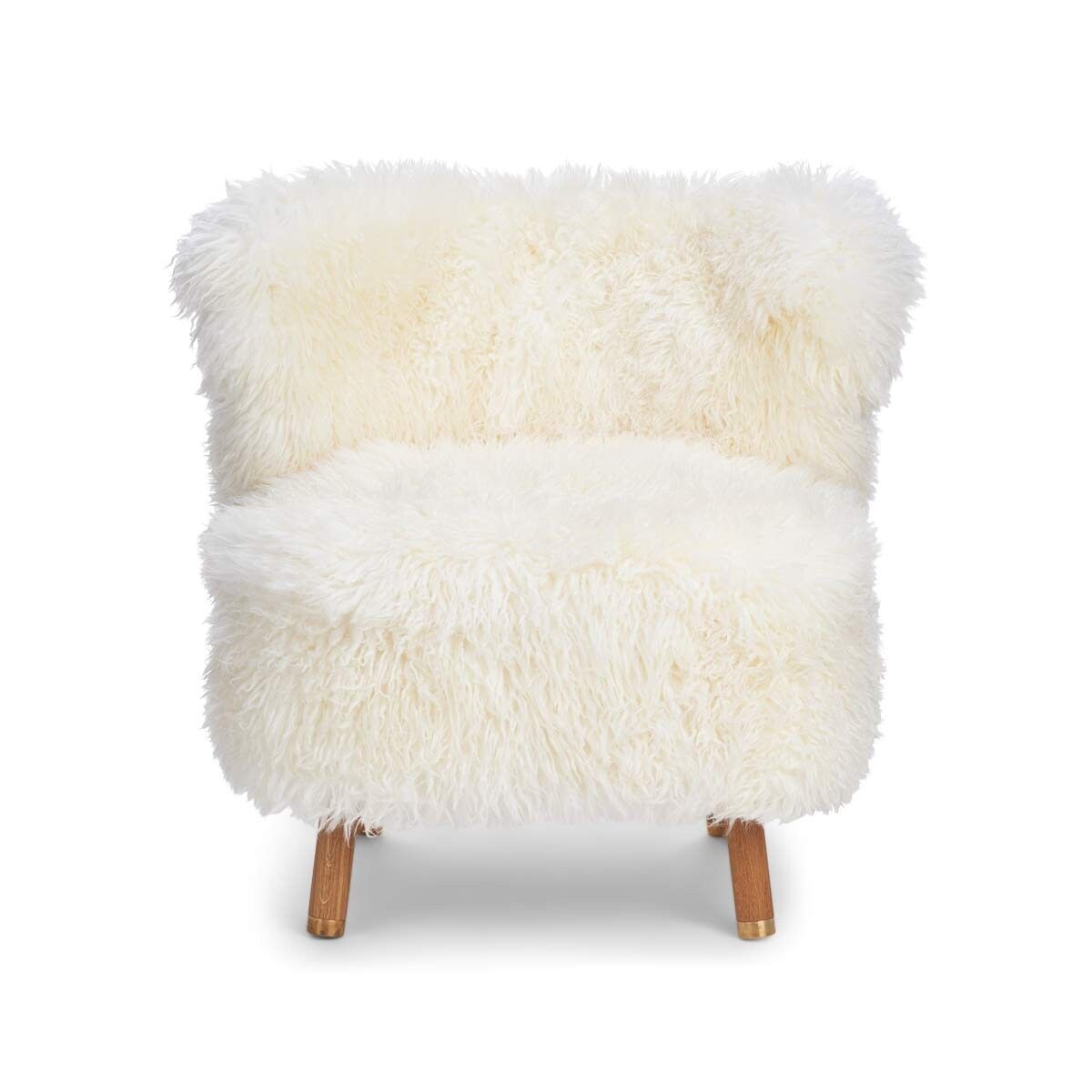 Emil Lounge Chair | Lång lugg Vit
