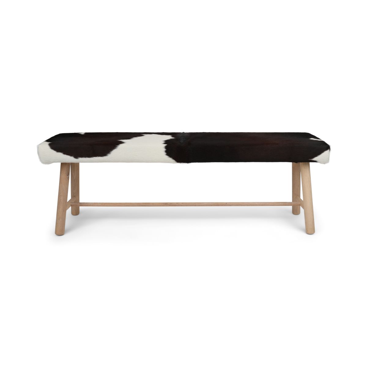 Bänk | Koskinn | 140x35x45 cm Svart / Vit