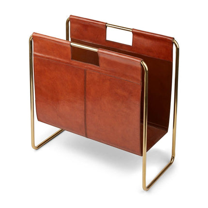 Tidningshållare | Kalvläder | 50x25x50 cm