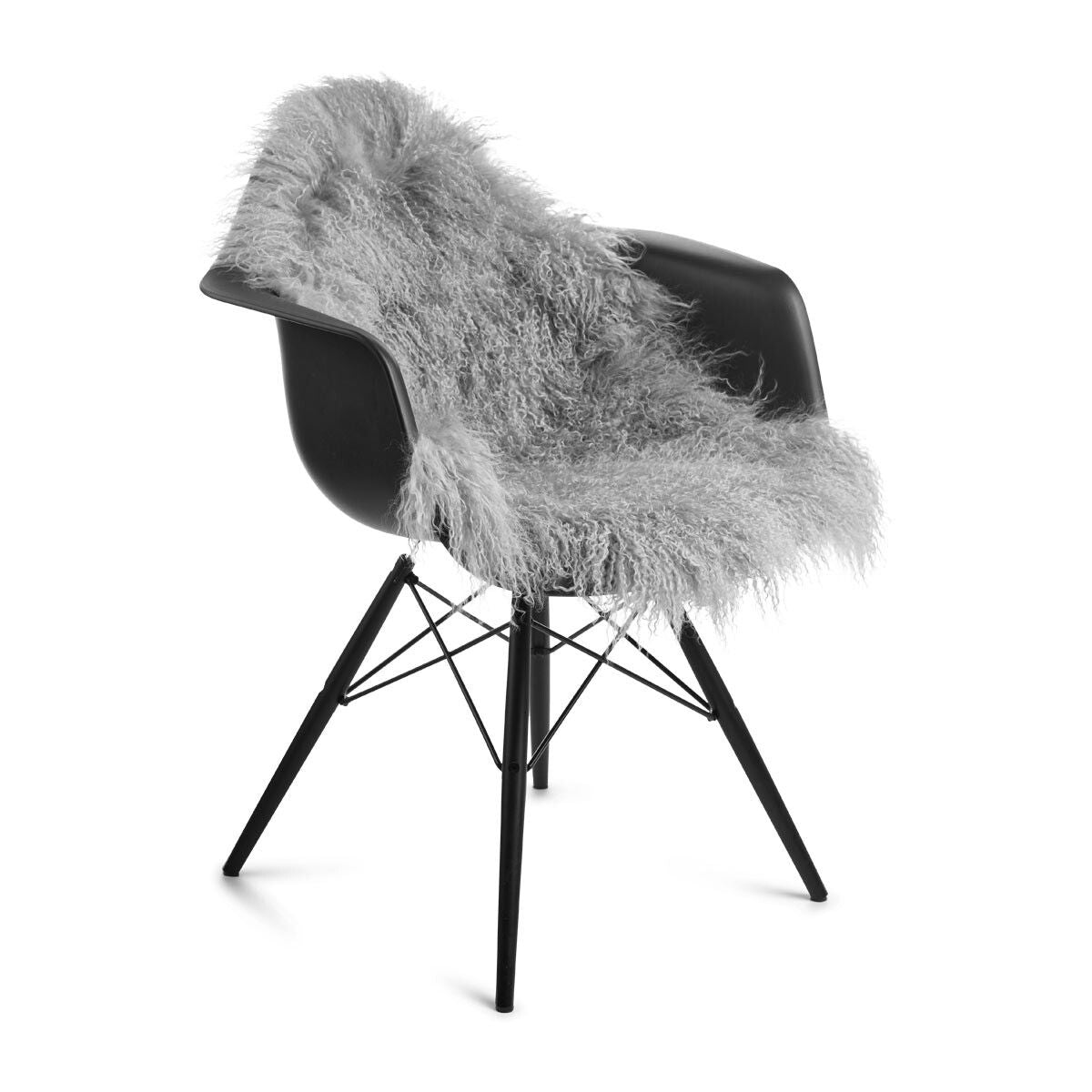 Fårskinn Premium | Lång lugg | 85x50 cm Ljusgrå 