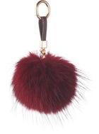 Pompon nyckelring Bordeaux
