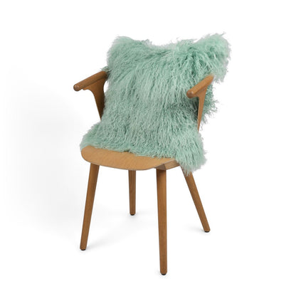 Fårskinsskudde | Lockig | Tibet | 50x50 cm Mint