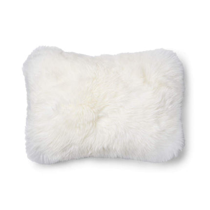 Classic Collection | Ullkudde | Lång lugg | 52x52 cm | 34x52 cm Silver / Vit