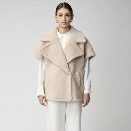 Antonella Poncho Beige