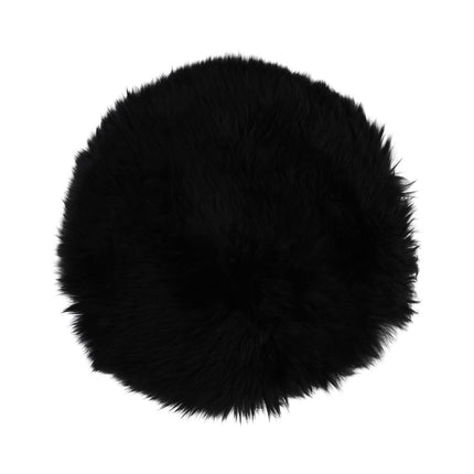 Stolsdyna | Lång lugg | Nya Zeeland | D34 cm Svart